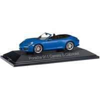 HERPA 070997 1:43 Porsche 911 Carrera S Cabriolet 991 II, saphirblau von Herpa