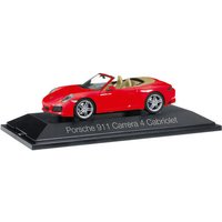 HERPA 071109 1:43 Porsche 911 Carrera 4 Cabriolet, indischrot von Herpa