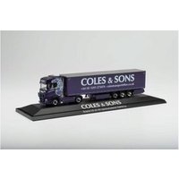 HERPA 122108 1:87 Scania CS 20 HD Gardinenplanen-Sattelzug "Coles & Sons" von Herpa