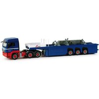 HERPA 155618 1:87 MAN TGS LX Betonfertigteile-Sattelzug mit Ladung 4 Hausteile "Riwatrans" von Herpa