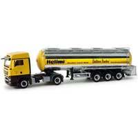 HERPA 158220 1:87 MAN TGX XLX Lebensmittelchromtank-Sattelzug "Hellmi / HZR" von Herpa