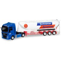 HERPA 308885 1:87 MAN TGX XXL Euro 6c Eutersilo-Sattelzug "Schwarzer Spedition" HERPA 308885 1:87 MAN TGX XXL Euro 6c Eutersilo-Sattelzug "Schwarzer Spedition" von Herpa