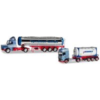 HERPA 310369 1:87 Jubiläumsset mit zwei Modellen "50 Jahre Spedition Anhalt" (Niedersachsen / Rehm-Flehde-Bargen) von Herpa