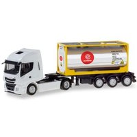 HERPA 310604 1:87 Iveco Stralis XP Chromtankcontainer-Sattelzug "Eurotrainer" von Herpa