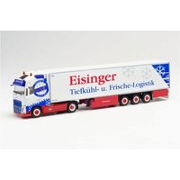 HERPA 313025 1:87 Volvo FH Gl. XL Kühlkoffer-Sattelzug „Eisinger Kühltransporte“ von Herpa