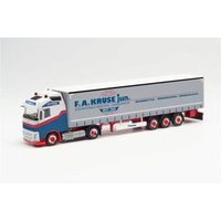 HERPA 313407 1:87 Volvo FH Gl. LNG Gardinenplanen-Sattelzug „F.A. Kruse jun.“ von Herpa