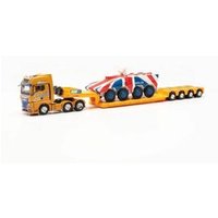 HERPA 316439 1:87 MAN TGX GX 6x2 Tieflade-Sattelzug mit GTK Boxer England "Spedition Steinle" von Herpa