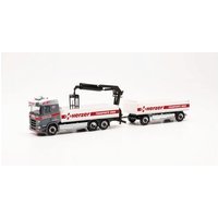 HERPA 316842 1:87 Scania CR 20 ND Baustoff-Hängerzug "Herzer" (Österreich/Wien) von Herpa