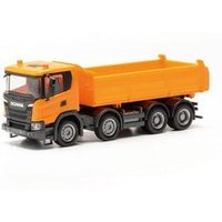 HERPA 316996 1:87 Scania XT17 Meiler 3-Seitenkipper, kommunalorange von Herpa