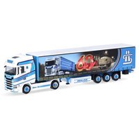 HERPA 317306 1:87 Scania CS20 HD Gardinenplanen-Sattelzug „Spedition Höhner/60 Jahre“ von Herpa