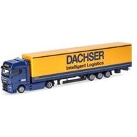 HERPA 318143 1:87 MAN eTGX GX 15 Meter Lowliner-Sattelzug "Dachser Intelligent Logistics" von Herpa