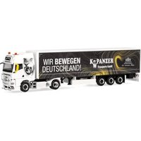 HERPA 318402 1:87 MAN TGX GX Gardinenplanen-Sattelzug "K.W. Panzer / Wir bewegen Deutschland" von Herpa