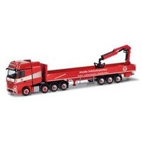 HERPA 318426 1:87 Mercedes-Benz Actros L Gigaspace Pritschen-Sattelzug mit Kran "Colonia" von Herpa