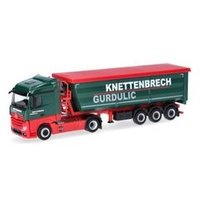 HERPA 318518 1:87 Mercedes-Benz Actros Streamspace Stahlmulden-Sattelzug "Knettenbrech & Gurdulic" von Herpa