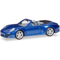 HERPA 38843 1:87 Porsche 911 Carrera 2 Cabrio, saphirblau metallic von Herpa