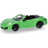 HERPA 420365 1:87 Porsche 911 (991) Carrera 2 Cabrio, lizardgrün von Herpa