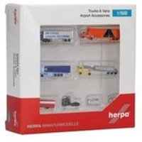 HERPA 520652-001 1:500 Trucks and Vans Airport Zubehör Set von Herpa