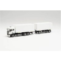 HERPA 746830 1:87 Scania R `13 HL Wechselkoffer-Hängerzug „Bundeswehr Fahrschule“ von Herpa