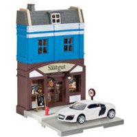 HERPA 800013 1:64 HERPA City: Bäckerei mit Audi R8 braun von Herpa