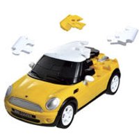 HERPA 80657074 1:32 Puzzle Fun 3D Mini Cooper, standard Gelb von Herpa