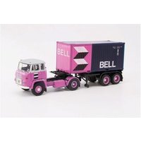 HERPA 87MBS026123 1:87 Scania LB 76 Container-Sattelzug "van der Linden/Bell" (Niederlande/Lisse) von Herpa