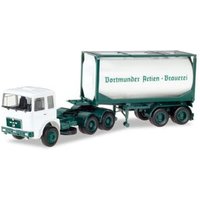 HERPA 927857 1:87 MAN F8 Tankcontainer-Sattelzug "DAB Brauerei" von Herpa