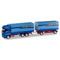 HERPA 930253 1:87 MB A`11 BigSpace 2.5 Wechselkoffer Halbzug "Streck Transport" von Herpa