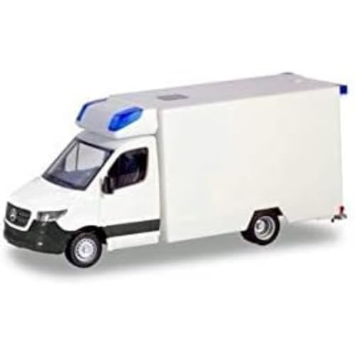 herpa 13710 MiniKit: Mercedes-Benz Sprinter Fahrtec RTW in Miniatur zum Basteln Sammeln und als Geschenk, Weiß von herpa