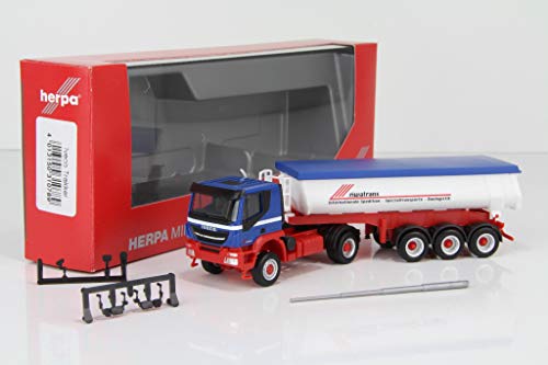 Herpa 310789 Iveco Trakker 4x4 Thermomulden-Sattelzug „Riwatrans“ von herpa