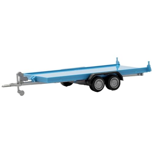 herpa 052450-002 Transportanhänger für PKW, hellblau in Miniatur zum Basteln Sammeln und als Geschenk, Small von herpa