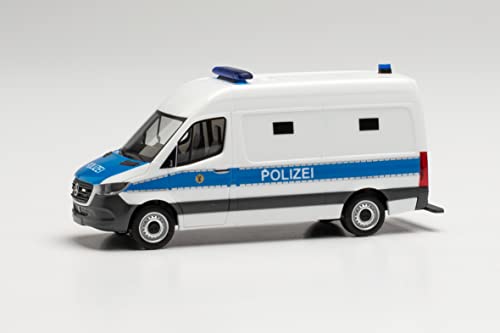 herpa 096492 Mercedes-Benz Sprinter ’18 Kasten „Gefangenentransporter Polizei Berlin“ Modell Auto, Miniaturmodelle, Kleinmodell, Sammlerstück, Detailgetreu, Mehrfarbig von herpa