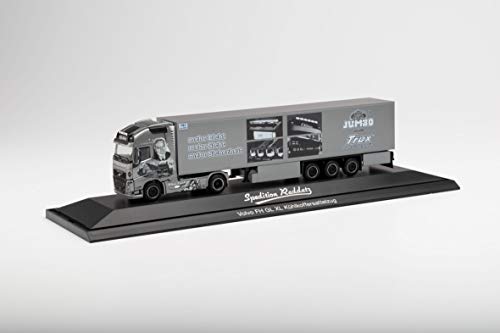 herpa 122092 Volvo FH Gl. XL Kühlkoffer-Sattelzug Raddatz (Niedersachsen/Jork) in Miniatur zum Basteln Sammeln und als Geschenk, Mehrfarbig von herpa