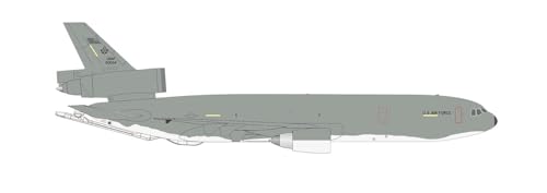 Herpa Modellflugzeug U.S. Air Force Mcdonnell Douglas KC-10A Louisiana Yard Dog Maßstab 1:500, Modellbau Flugzeug, Flugzeugmodell für Sammler, Miniatur Deko, Flieger ohne Standfuß aus Metall von herpa