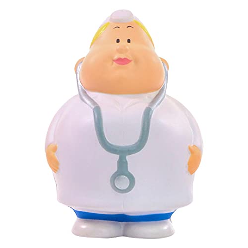 SQUEEZIES® Herr Bert® Dr. Berta - Knautschfigur zum Stressabbau - Stressball Anti-Stress Beschäftigung Stressbewältigung - Geschenk Arbeit Kollegen Mitarbeiter Kunden Freunde von Herr Bert