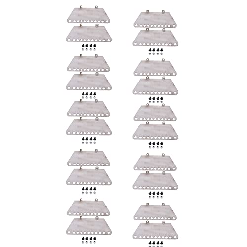 Herxermeny 20X Metallpedalseitenplattenschieber für MN D90 D91 D99S MN99S 1/12 RC Auto Upgrade Teile Zubehör von Herxermeny