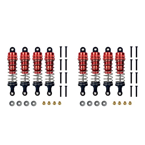 Herxermeny 8X für Mn86K Mn86Ks Mn86 Mn86S Mn G500 1/12 Rc Auto Upgrade Teile Metall StoßDäMpfer DäMpfer Zubehör, Rot von Herxermeny