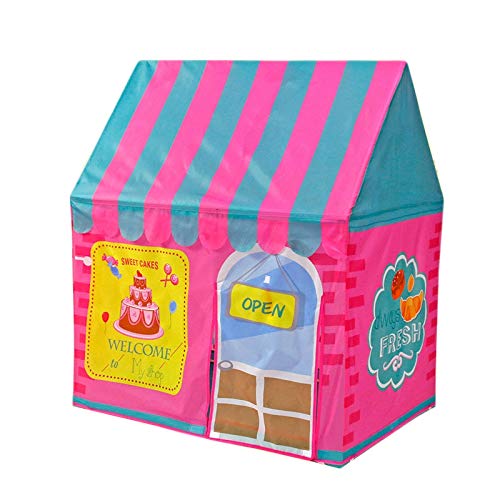 Herxermeny Kinder Spielzelt Kinder Spiel Haus Indoor AußEn Spielzeug Spiel Haus für MäDchen Perfekt für Geburtstags Geschenk (Rosa) von Herxermeny