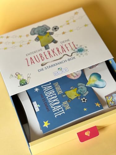 Entdecke Deine Zauberkräfte - Die Starkmach-Box für Kinder von 5-10 Jahren (Hörspiel, Mitmach-Buch, Schokolade, UVM.) von Herzsache