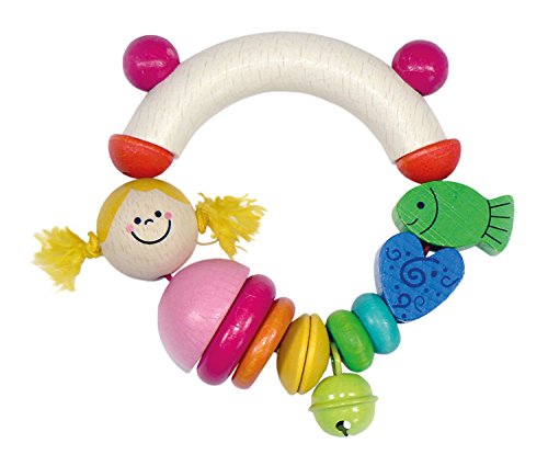 Hess Holzspielzeug 11007 - Holzrassel Nixe, ca. 10 cm Hess Holzspielzeug 11007 - Holzrassel Nixe, ca. 10 cm von Hess