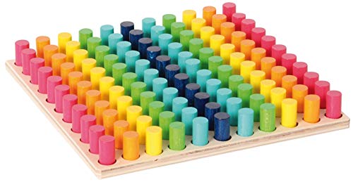Hess Holzspielzeug 14866 - Farben-Steckspiel aus Holz mit 121 Steckern inklusive 6 Steckvorlagen, für Kinder ab 3 Jahren, handgefertigt Hess Holzspielzeug 14866 - Farben-Steckspiel aus Holz mit 121 Steckern inklusive 6 Steckvorlagen, für Kinder ab 3 Jahren, handgefertigt von Hess