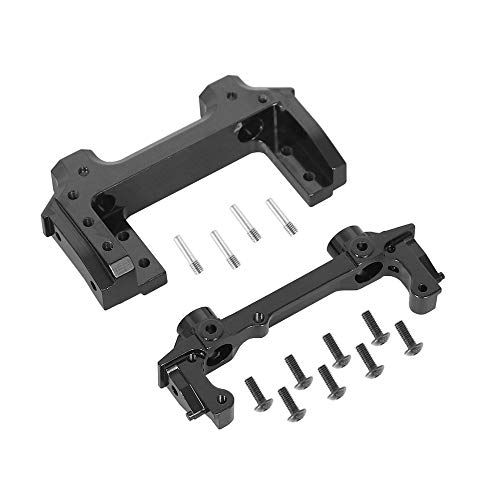 Hethlif StoßStangen Halterungen Aus Aluminium Legierung Vorne Hinten mit Servo Halterungen Vorne für 1/10 RC Crawler Axial SCX10 II 90046 90047 von Hethlif