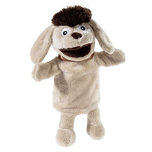 Heunec KG Sandmann und Seine Freunde, Handpuppe Hund Moppi GRS/PET Plüsch, Beige von Heunec