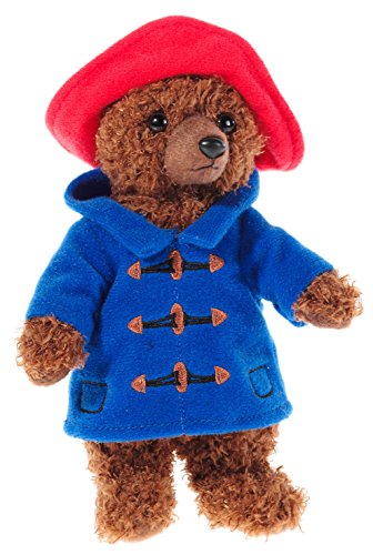 Das offizielle Maskottchen zum Kinofilm "Paddington" - Heunec 608375 - Paddington Bär stehend, 15cm, Blau,rot von Heunec