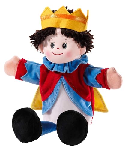 Heunec 395374 Plüschtier, Handspielpuppe, Puppentheater, Prinz, bunt, 32 x 30 x 6.5 cm von Heunec