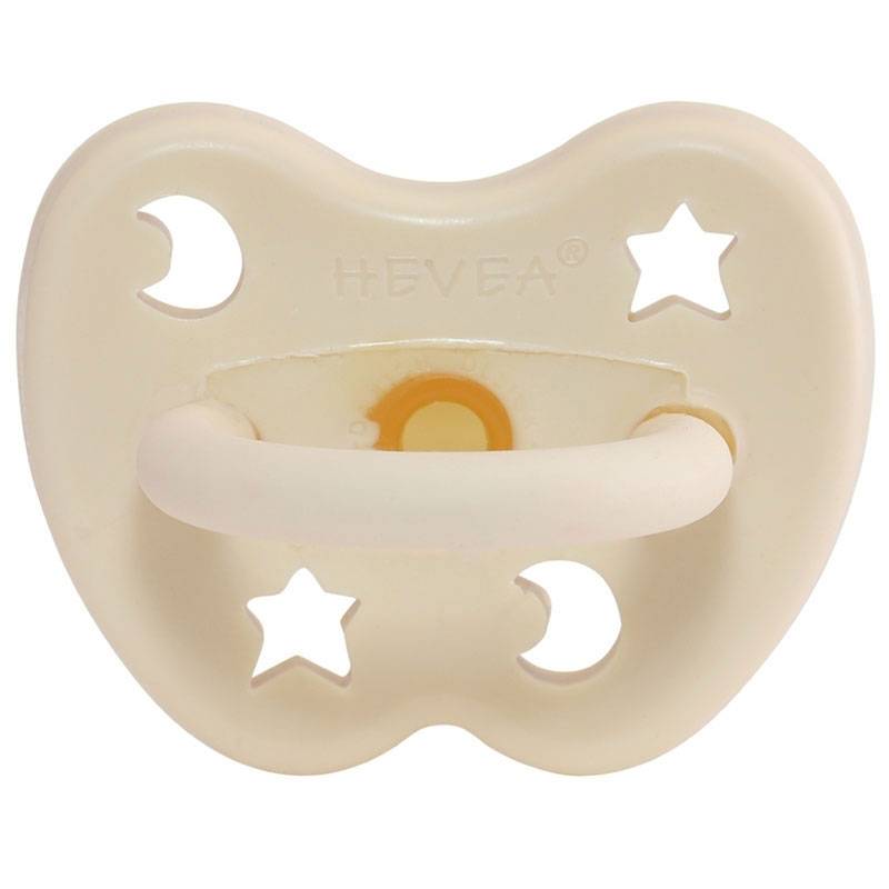 Hevea - Schnuller rund Creme 0-3 M von Hevea