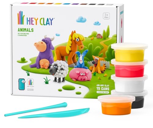 Hey Clay Set Tiere, 15 Stück von Hey Clay