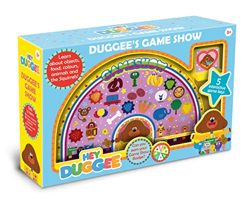 Hey Duggee HD24 Eichhörnchen Game Show Spielzeug Hilft bei der Entwicklung des Kindes, Lernen, Hören, Charakter, Objekt-und Farberkennung, Kognition und Motorik, ab 3 Jahren, Mehrfarbig, S von Hey Duggee