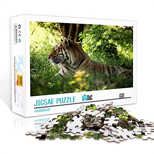 1000 Teile Minipuzzle für Erwachsene Tiger Classic Puzzle Herausforderndes Puzzlegeschenk (Papppuzzle 38x26cm) Puzzles für Erwachsene und Kinder von Heyazc