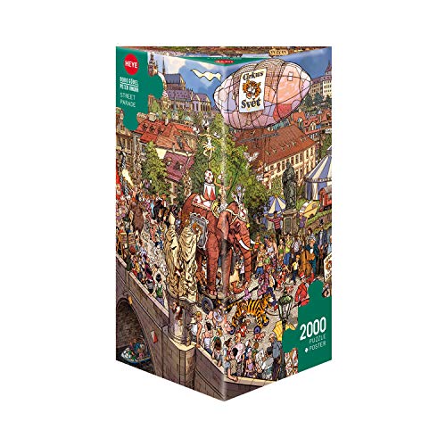 Heye Street Parade, Göbel & Knorr Puzzle, Brown: 2000 Teile (2000 Teile Puzzle Heye) von Heye Puzzle