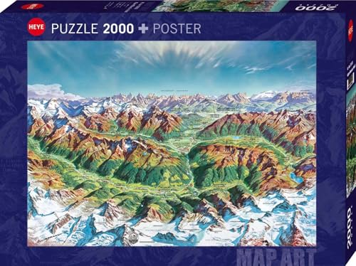 Alpine Mountain World: 2000 Teile von Heye